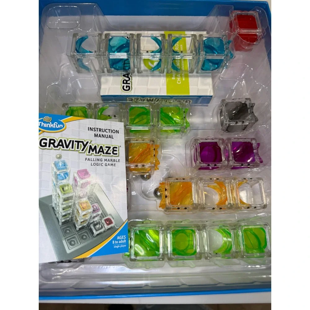 ThinkFun Gravity Maze Falling Marble Logic Game STEM Toy 60 Challenges